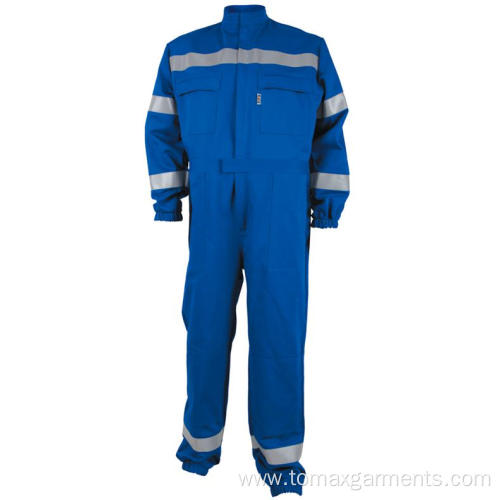 100% Cotton Protective Overall with Reflective Tape